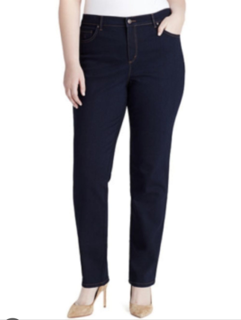 Gloria Vanderbilt Dark Indigo Straight Leg Jeans
